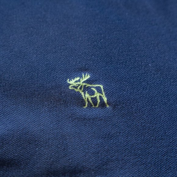 Abercrombie & Fitch blue polo shirt - Picture 3 of 4